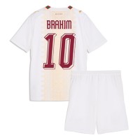 Stroje piłkarskie Maroko Brahim Diaz #10 Koszulka Wyjazdowej dla dzieci MŚ 2026 Krótki Rękaw (+ szorty)